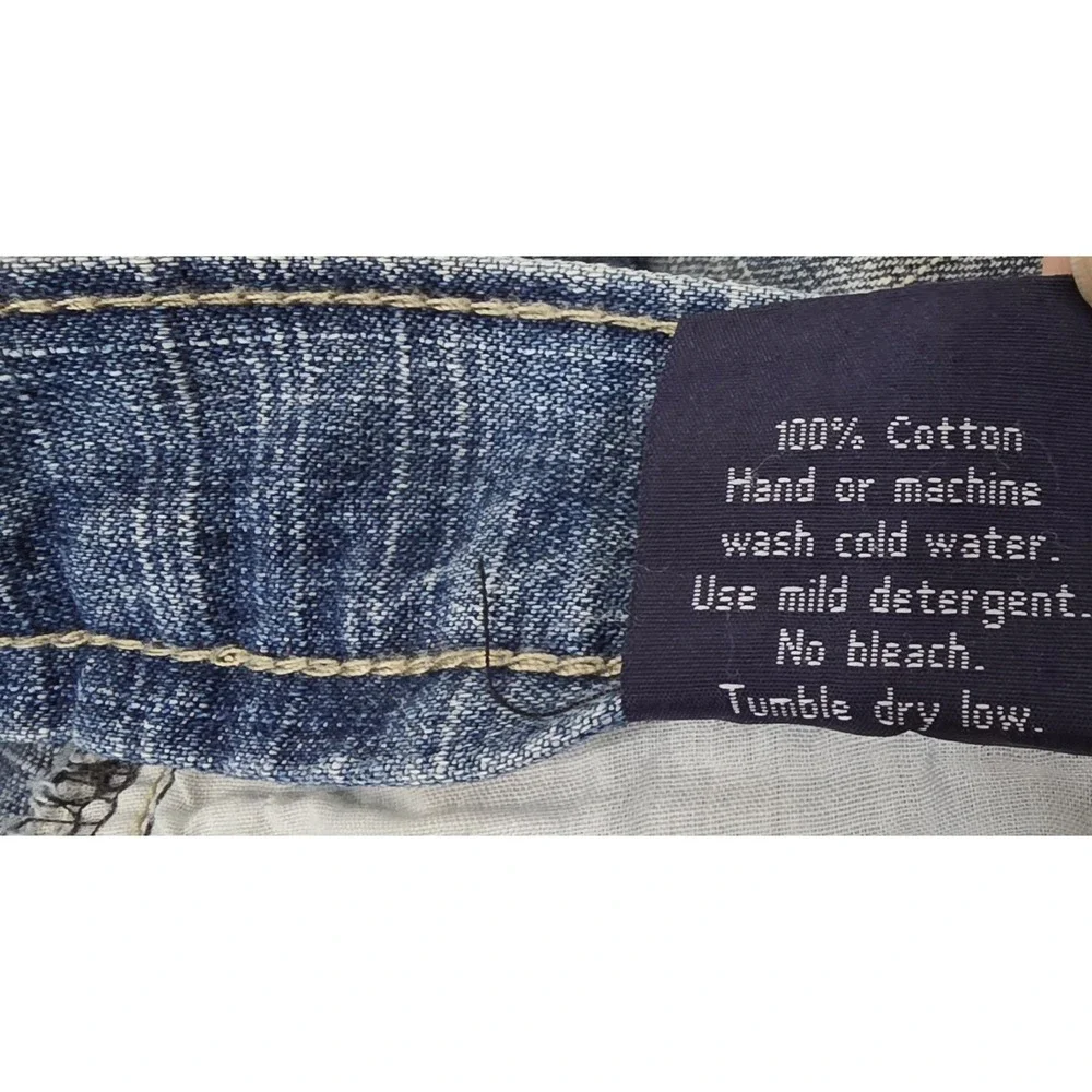 Tuff Designs Womens Capri Jeans‎ Sz 46 Drawstring Cuff - Picture 8 of 9